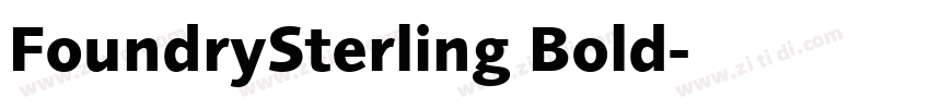 FoundrySterling Bold字体转换